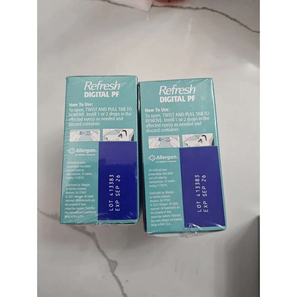 REFRESH DIGITAL PF Lubricant Eye Drops Individual Single Use Vials 30 x 2‎ Boxes
